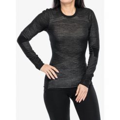 Bluza termoaktywna damska Smartwool Intraknit Merino 200 Crew. Czarne bluzy damskie Smartwool, l, bez wzorów, bez kaptura. Za 489.99 zł.
