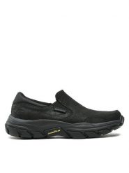 Skechers Półbuty Calum 204480/BBK Czarny. Czarne półbuty na co dzień męskie Skechers, ze skóry, bez zapięcia. Za 269.99 zł.