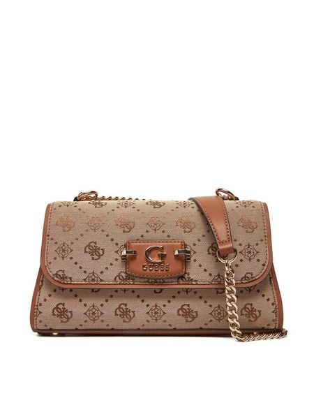 Guess Torebka HWJP96 54210 Beżowy. Brązowe torebki do ręki damskie Guess, z aplikacjami, z materiału, bez dodatków. Za 519.99 zł.
