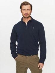Polo Ralph Lauren Bluza 710812963003 Granatowy Regular Fit. Niebieskie bluzy męskie Polo Ralph Lauren, m, bez wzorów, z bawełny, bez kaptura. Za 669.99 zł.