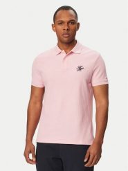 Tommy Hilfiger Polo MW0MW43046 Różowy Regular Fit. Czerwone koszulki polo męskie Tommy Hilfiger, m, bez wzorów, z bawełny, bez ramiączek. Za 409.99 zł.