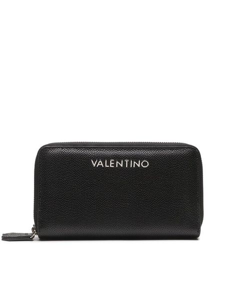 Valentino Portfel Divina VPS1R447G Czarny. Czarne portfele damskie Valentino, bez wzorów, ze skóry. Za 208.99 zł.