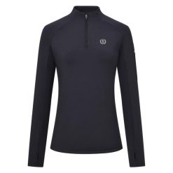 Damska koszulka jeździecka z długim rękawem Imperial Riding Jordan. Czarne koszulki sportowe damskie IMPERIAL RIDING, s, bez wzorów, bez kołnierzyka, bez ramiączek, do jazdy konnej. Za 283.00 zł.
