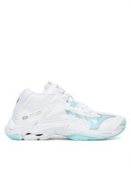 Mizuno Buty halowe Wave Lightning Z8 Mid V1GC2405 Biały. Białe obuwie sportowe damskie Mizuno, bez wzorów, ze skóry. Za 639.99 zł.