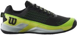 Wilson WILSON tenisowy obuwie męskie RUSH PRO EXTRA DUTY Black/Safety Yellow/Green Gecko. Czarne buty sportowe męskie Wilson, bez zapięcia, tenisowe. Za 434.10 zł.