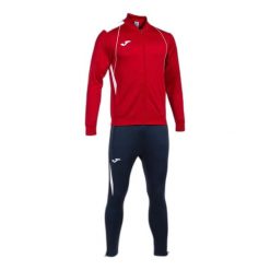 Dziecięcy dres Joma Championship VII. Białe spodnie sportowe dla chłopców Joma, bez wzorów, z dresówki, sportowe, na fitness i siłownię. Za 244.95 zł.