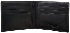 Cienki portfel męski skórzany typu SLIM (Czarny) Uniwersalny. Czarne portfele męskie KORUMA, bez wzorów. Za 120.99 zł.