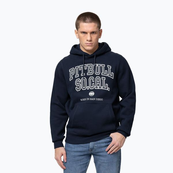 Bluza męska Pitbull So Cal Hooded. Niebieskie bluzy męskie PITBULL, m, bez wzorów, z bawełny, bez kaptura. Za 209.99 zł.