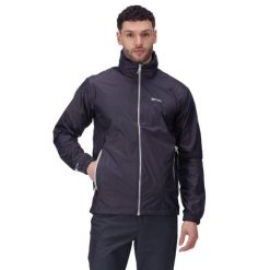 Kurtka Przeciwdeszczowa Męska Lyle IV. Szare kurtki męskie Regatta, na lato, m, bez wzorów, z materiału, z kapturem. Za 348.99 zł.