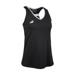 Koszulka tenisowa damska Babolat Play Tank Top. Czarne koszulki sportowe damskie BABOLAT, bez wzorów, bez kołnierzyka, bez ramiączek, tenisowe. Za 139.99 zł.