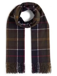 Barbour Szalik Kobiety Sztuczne włókno zielony, 48. Zielone szaliki i chusty damskie Barbour, bez wzorów, z włókna, eleganckie. Za 299.95 zł.
