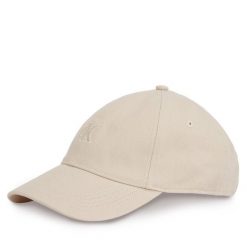 Czapka z daszkiem Calvin Klein. Brązowe czapki i kapelusze damskie Calvin Klein, bez wzorów. Za 119.99 zł.