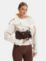 Guess Torebka Isobel Mini 00003059 27682 Brązowy. Brązowe torebki do ręki damskie Guess, z aplikacjami, ze skóry, bez dodatków. Za 518.99 zł.