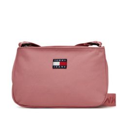 Torebka Tommy Jeans. Czerwone torebki do ręki damskie Tommy Jeans, bez wzorów, z jeansu, klasyczne, bez dodatków. Za 189.99 zł.