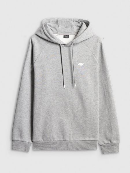 4F Bluza dresowa regular z kapturem męska - szara XXL. Szare bluzy męskie 4f, m, bez wzorów, z dresówki, z kapturem. Za 169.99 zł.