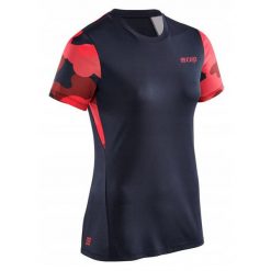 Koszulka sportowa z krótkim rękawem CEP Camocloud damska. Czerwone koszulki sportowe damskie CEP, xs, bez wzorów, z tkaniny, bez kołnierzyka, bez ramiączek, na fitness i siłownię. Za 199.00 zł.