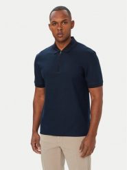 BOSS Polo H-Pei 88 50565320 Granatowy Regular Fit. Niebieskie koszulki polo męskie Boss, l, bez wzorów, z bawełny, bez ramiączek. Za 629.99 zł.