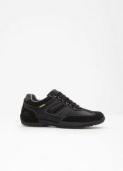 Skórzane sneakersy Camel Active. Czarne buty sportowe męskie bonprix, ze skóry, bez zapięcia. Za 249.99 zł.