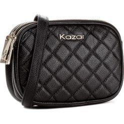 Torebka KAZAR - Sonia 26475-01-00 Czarny. Czarne listonoszki damskie Kazar, w paski, ze skóry. Za 449.00 zł.