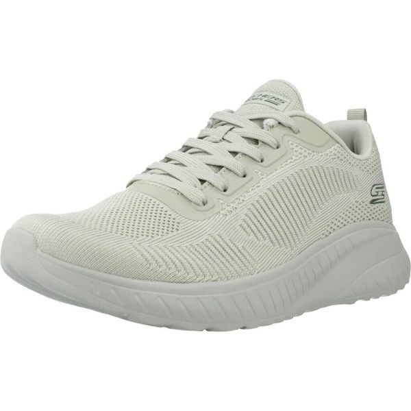 Kapcie SKECHERS BOBS SQUAD Zielony. Zielone kapcie damskie Skechers, bez wzorów, z materiału. Za 337.00 zł.