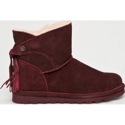 Bearpaw - Śniegowce. Brązowe śniegowce i trapery damskie Bearpaw, z materiału. W wyprzedaży za 369.90 zł.