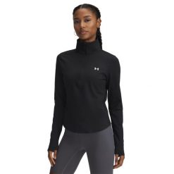 Under Armour Sweter Sportowy Damski Motion - M/38, Czarny. Czarne swetry damskie Under Armour, m, bez wzorów, sportowe, bez kołnierzyka, bez ramiączek, długie, bez kaptura. Za 347.99 zł.