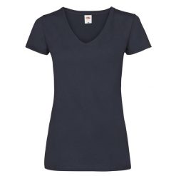 Koszulka Z Dekoltem W Szpic Dla Kobiet. Niebieskie koszulki sportowe damskie Fruit of the Loom, l, bez wzorów, sportowe, bez kołnierzyka. Za 37.99 zł.
