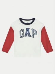Gap Bluzka 598355-01 Biały Regular Fit. Białe t-shirty dla chłopców GAP, bez wzorów, z bawełny, bez ramiączek. Za 59.99 zł.