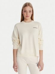 Guess Sweter W6RR55 Z2V62 Écru Regular Fit. Swetry damskie Guess, m, z aplikacjami, z wiskozy, bez kołnierzyka, bez ramiączek, bez kaptura. Za 389.99 zł.