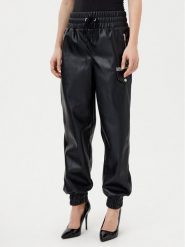 Karl Lagerfeld Jeans Spodnie z imitacji skóry A1W10059 Czarny Regular Fit. Czarne jeansy damskie Karl Lagerfeld Jeans, l, bez wzorów, z jeansu. Za 419.99 zł.