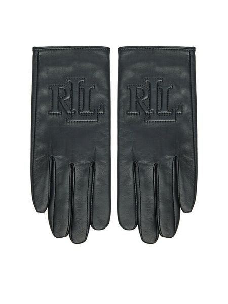 LAUREN RALPH LAUREN Rękawiczki Damskie 454960110001 Czarny. Czarne czapki i kapelusze damskie Lauren Ralph Lauren, bez wzorów, ze skóry. Za 619.99 zł.