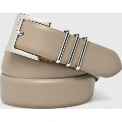 Lauren Ralph Lauren - Pasek skórzany. Szare paski damskie Lauren Ralph Lauren, w paski, z materiału. Za 219.90 zł.