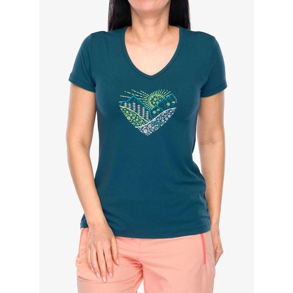 Koszulka z nadrukiem damska CMP Missy T-Shirt. Zielone koszulki sportowe damskie CMP, bez wzorów, bez kołnierzyka, bez ramiączek. Za 104.99 zł.