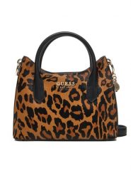 Guess Torebka HWLO75 29760 Beżowy. Brązowe torebki do ręki damskie Guess, z aplikacjami, ze skóry, bez dodatków. Za 379.99 zł.