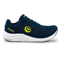 Buty trailowe Topo Athletic Phantom 3. Niebieskie buty sportowe męskie Topo Athletic, bez zapięcia, do biegania. Za 702.15 zł.