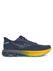 Mizuno Buty do biegania Wave Skyrise 6 J1GC2509 Czarny. Czarne buty sportowe męskie Mizuno, z materiału, bez zapięcia, do biegania. Za 459.99 zł.