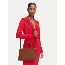 Torebka Elisabetta Franchi. Brązowe torebki do ręki damskie Elisabetta Franchi, bez wzorów, bez dodatków. Za 1,879.00 zł.