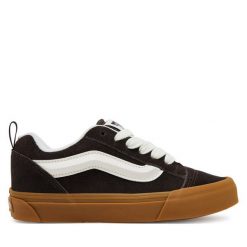 Tenisówki Vans. Brązowe trampki i tenisówki damskie Vans, bez wzorów, bez zapięcia. Za 219.99 zł.