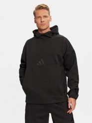 Adidas Bluza Z.N.E. JE7537 Czarny Loose Fit. Czarne bluzy męskie Adidas, m, bez wzorów, z bawełny, bez kaptura. Za 339.99 zł.
