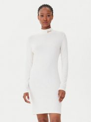 Guess Sukienka codzienna V5BK04 KCBF1 Écru Slim Fit. Sukienki damskie Guess, na co dzień, s, z aplikacjami, z bawełny, bez kołnierzyka, bez ramiączek, proste. Za 249.99 zł.