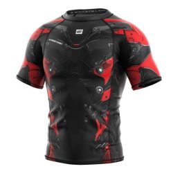 Koszulka Męska Rashguard MMA na Siłownię IRON FORCE. Czerwone koszulki sportowe męskie EXTREME HOBBY, m, bez wzorów, z bawełny, bez kołnierzyka, bez ramiączek, do biegania. Za 199.00 zł.