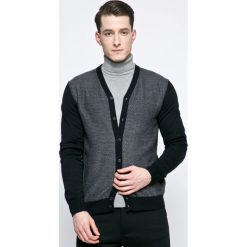Trussardi Jeans - Kardigan. Czarne kardigany męskie TRUSSARDI JEANS, z dzianiny. W wyprzedaży za 359.90 zł.