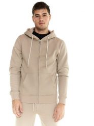Leone Męska bluza z kapturem i zamkiem błyskawicznym Urban. Brązowe bluzy sportowe męskie LEONE 1947 APPAREL, m, bez wzorów, z kapturem, na fitness i siłownię. Za 168.36 zł.