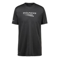 Koszulka Endurance Portofino. Czarne koszulki sportowe męskie Endurance, bez wzorów, bez kołnierzyka, bez ramiączek, na fitness i siłownię. Za 127.00 zł.