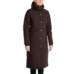 Długa kurtka puchowa z kapturem damska Montar Dicte. Brązowe kurtki damskie MONTAR, bez wzorów, z puchu, z kapturem. Za 1,197.50 zł.