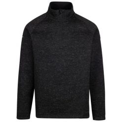 Bluza Męska Corsham Marl Half Zip Fleece Top. Czarne bluzy męskie Trespass, na zimę, m, bez wzorów, bez kaptura. Za 132.99 zł.