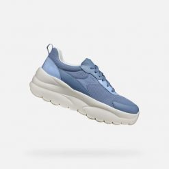 Buty GEOX D XTORS Niebieski. Niebieskie trekkingi damskie Geox, trekkingowe. Za 338.99 zł.
