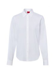 HUGO Bluzka - The Essential Shirt Kobiety Bawełna biały, 36. Białe bluzki damskie Hugo, bez wzorów, z bawełny, biznesowe, bez kołnierzyka, bez ramiączek. Za 479.95 zł.