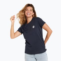 Koszulka damska Rip Curl Re-Entry Crew. Niebieskie koszulki sportowe damskie Rip Curl, m, bez wzorów, bez kołnierzyka, bez ramiączek. Za 79.99 zł.