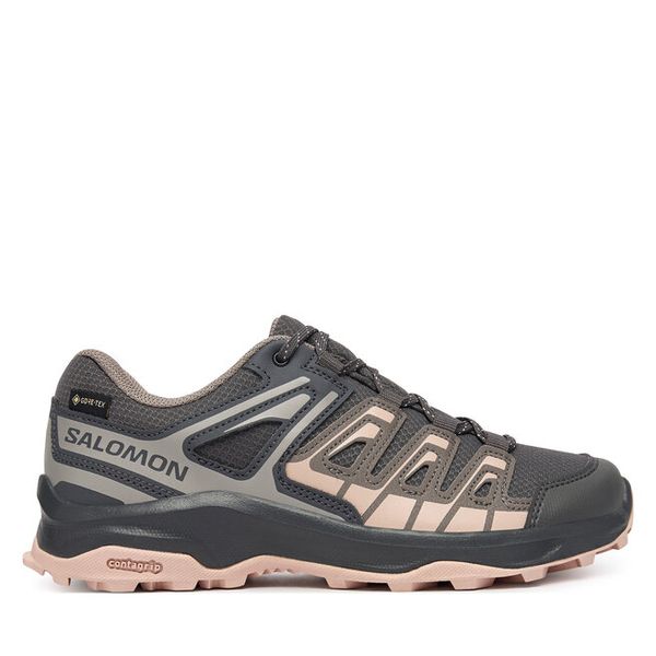 Trekkingi Salomon. Szare obuwie sportowe damskie Salomon, trekkingowe, gore-tex. Za 509.99 zł.